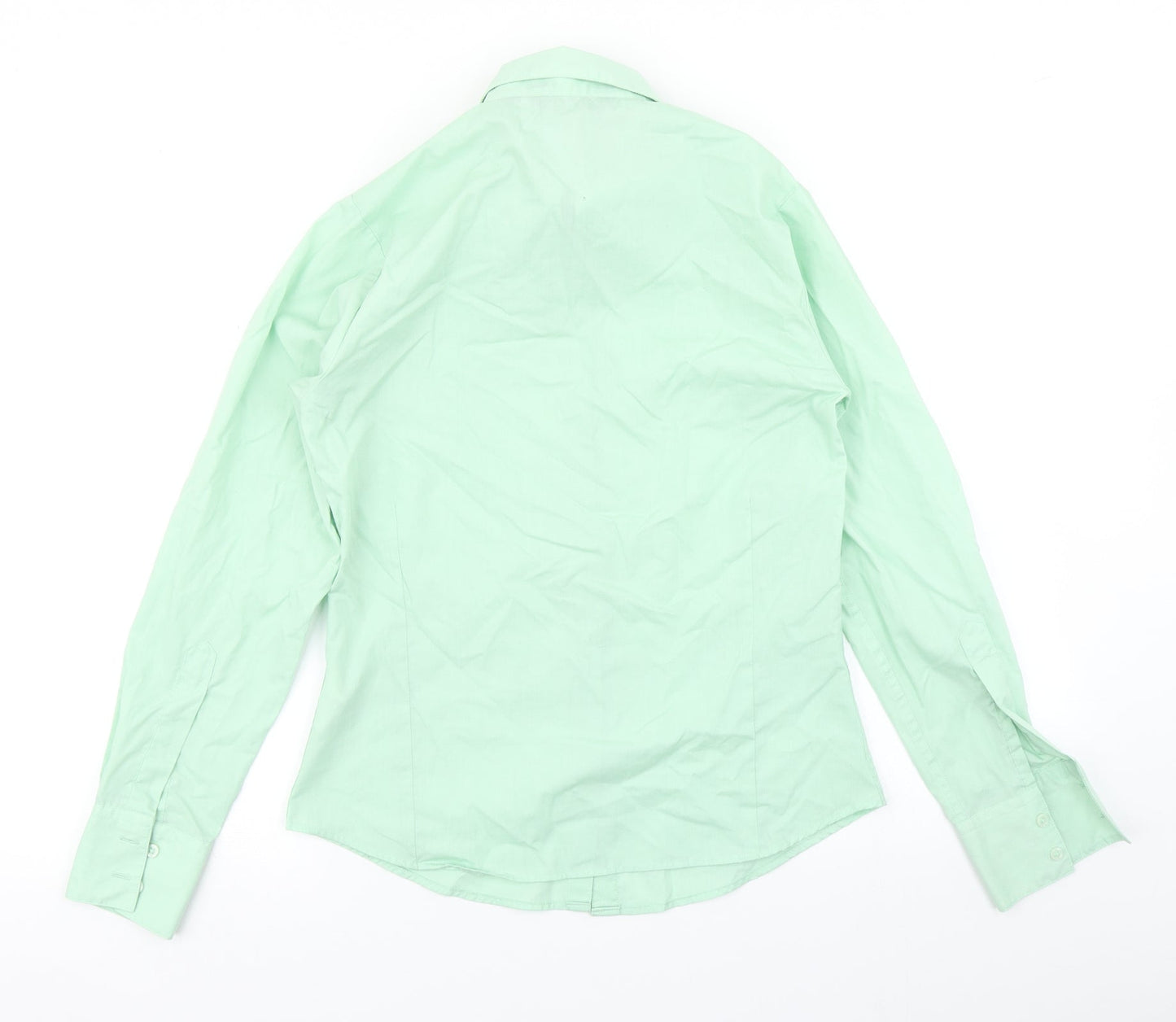Womens UK Size 6 Premier Green Basic Button-Up