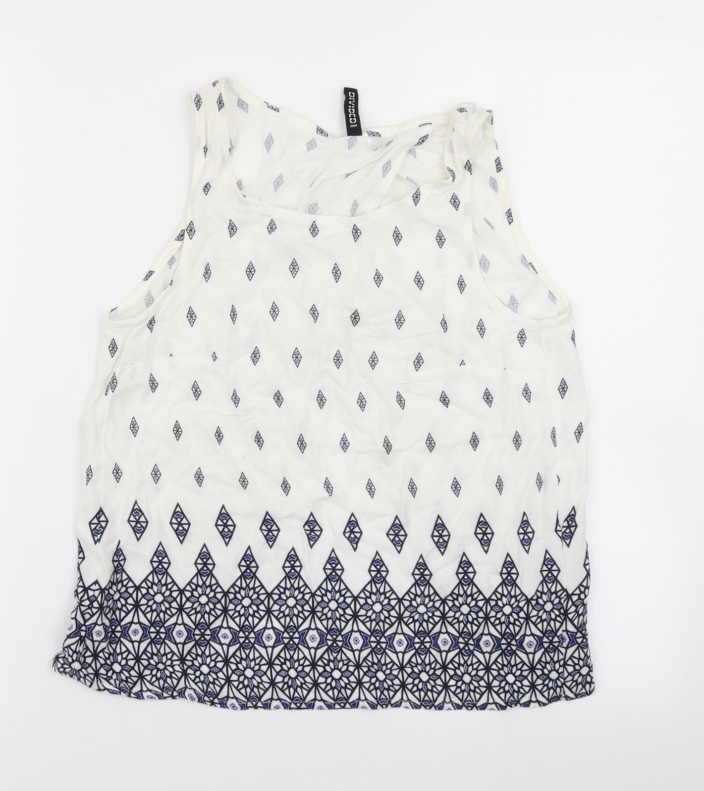 Womens UK Size 8 Divided White Basic Blouse