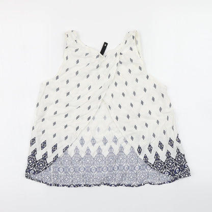Womens UK Size 8 Divided White Basic Blouse