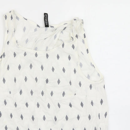 Womens UK Size 8 Divided White Basic Blouse