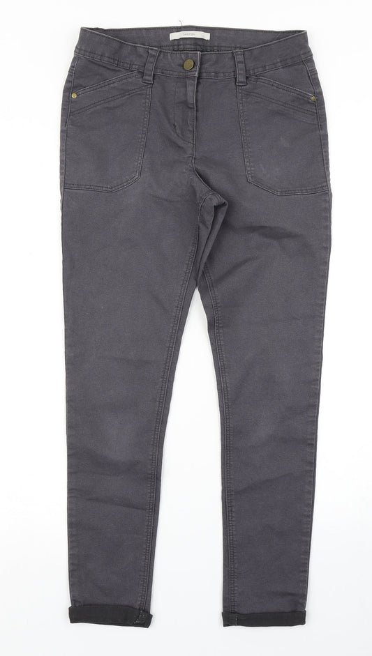 George Womens Black  Denim Skinny Jeans Size 8 L25 in