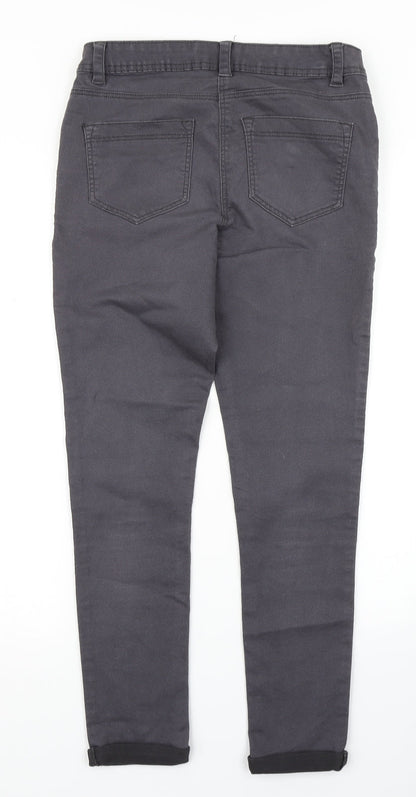 George Womens Black  Denim Skinny Jeans Size 8 L25 in