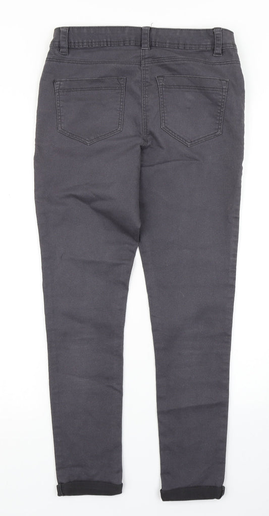 George Womens Black  Denim Skinny Jeans Size 8 L25 in