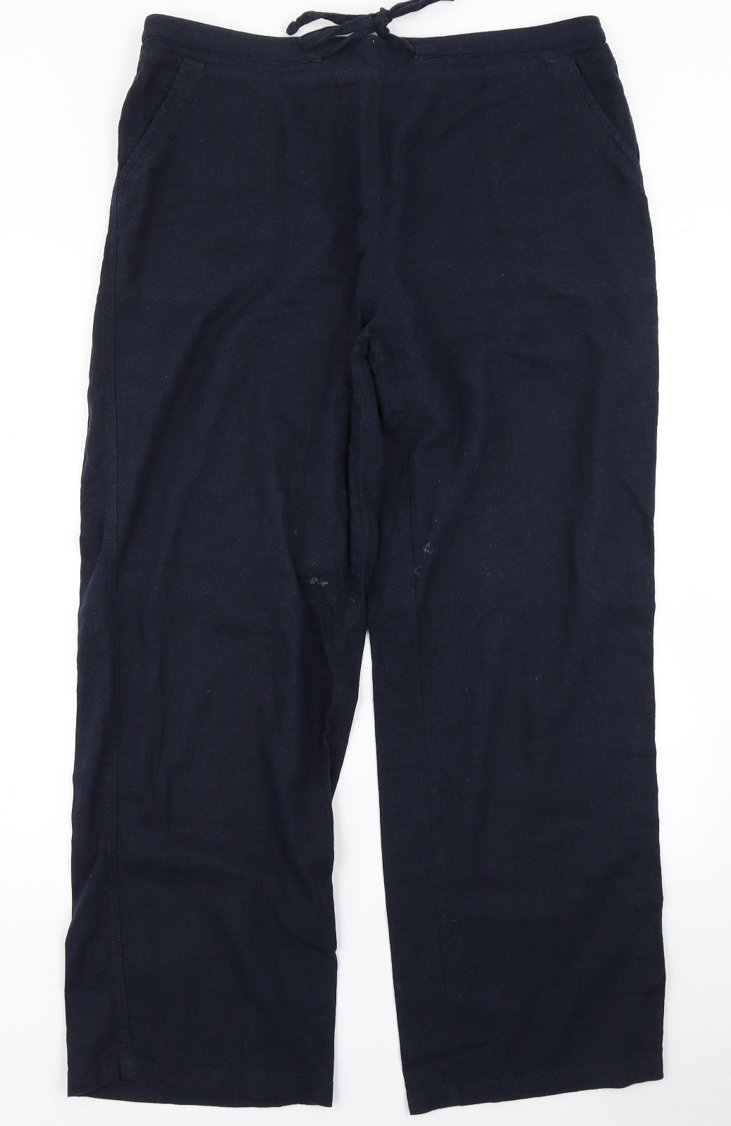 BM Collection Womens Blue   Cargo Trousers Size 16 L29 in
