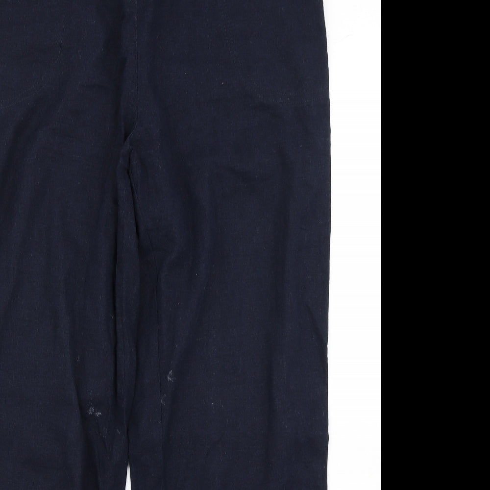 BM Collection Womens Blue   Cargo Trousers Size 16 L29 in