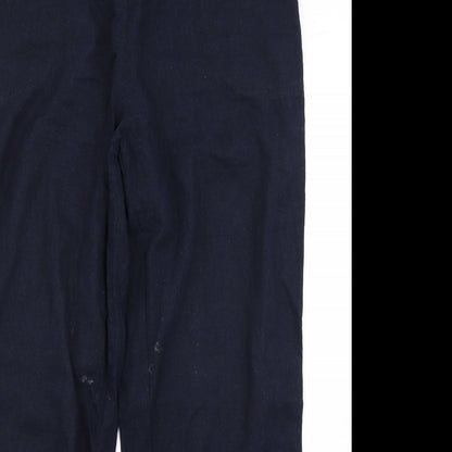 BM Collection Womens Blue   Cargo Trousers Size 16 L29 in