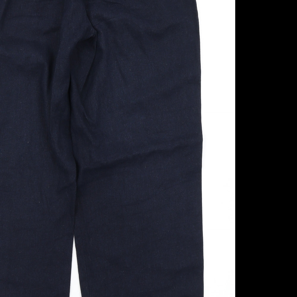 BM Collection Womens Blue   Cargo Trousers Size 16 L29 in