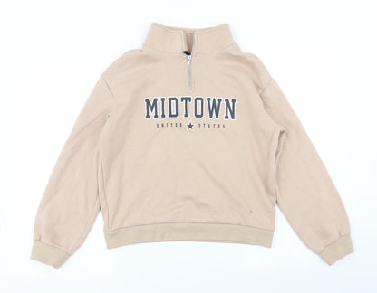 Divided Womens Brown   Pullover Sweatshirt Size XS