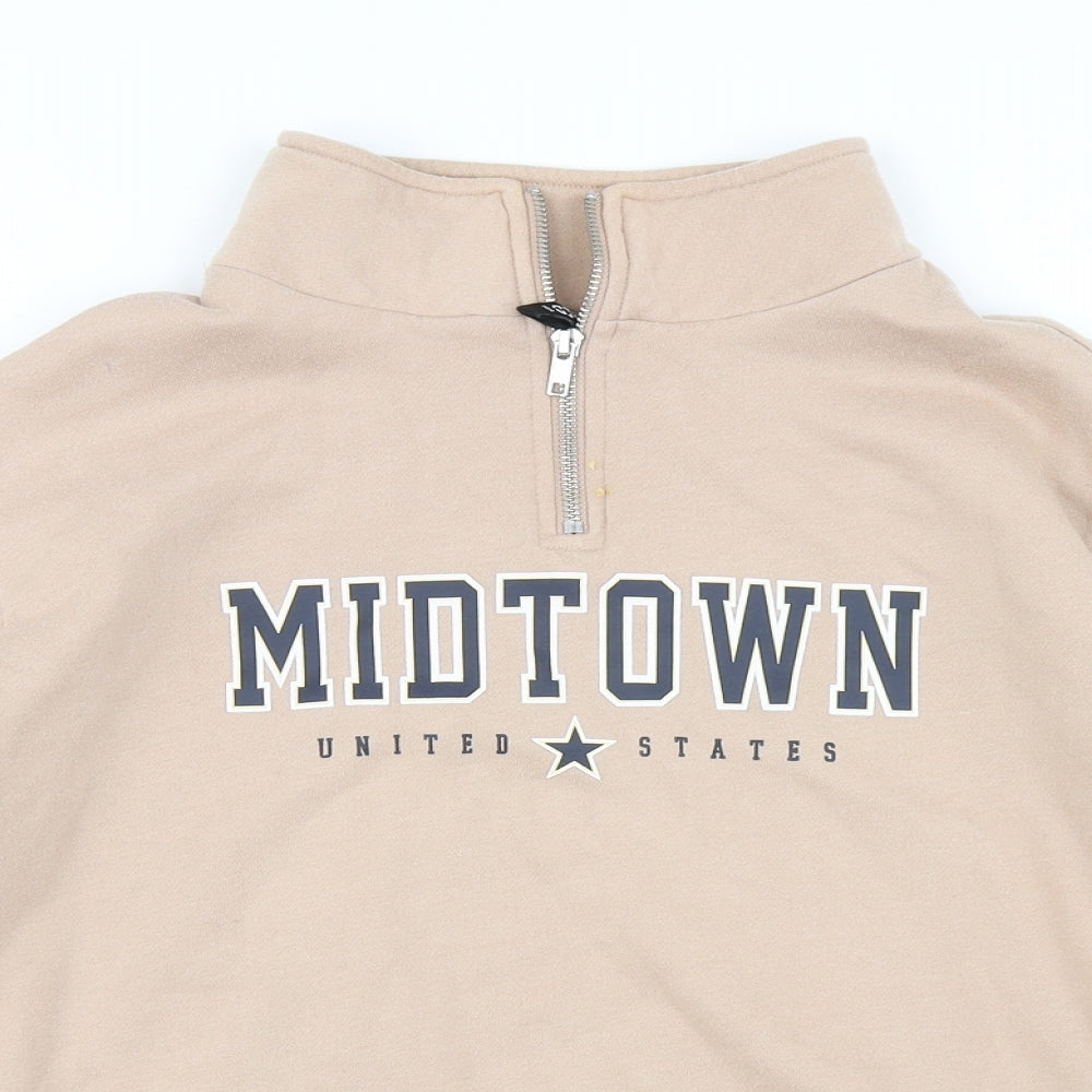 Divided Womens Brown   Pullover Sweatshirt Size XS