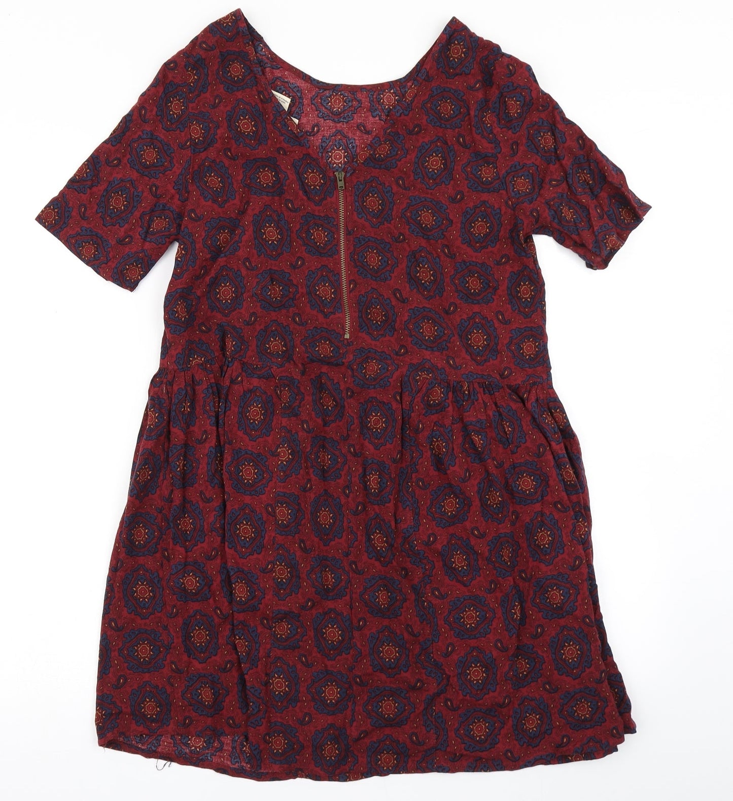 Staring at Stars Womens Purple Batik  Skater Dress  Size XS