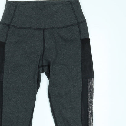 neon sweets Womens Grey   Cropped Leggings Size M L18 in