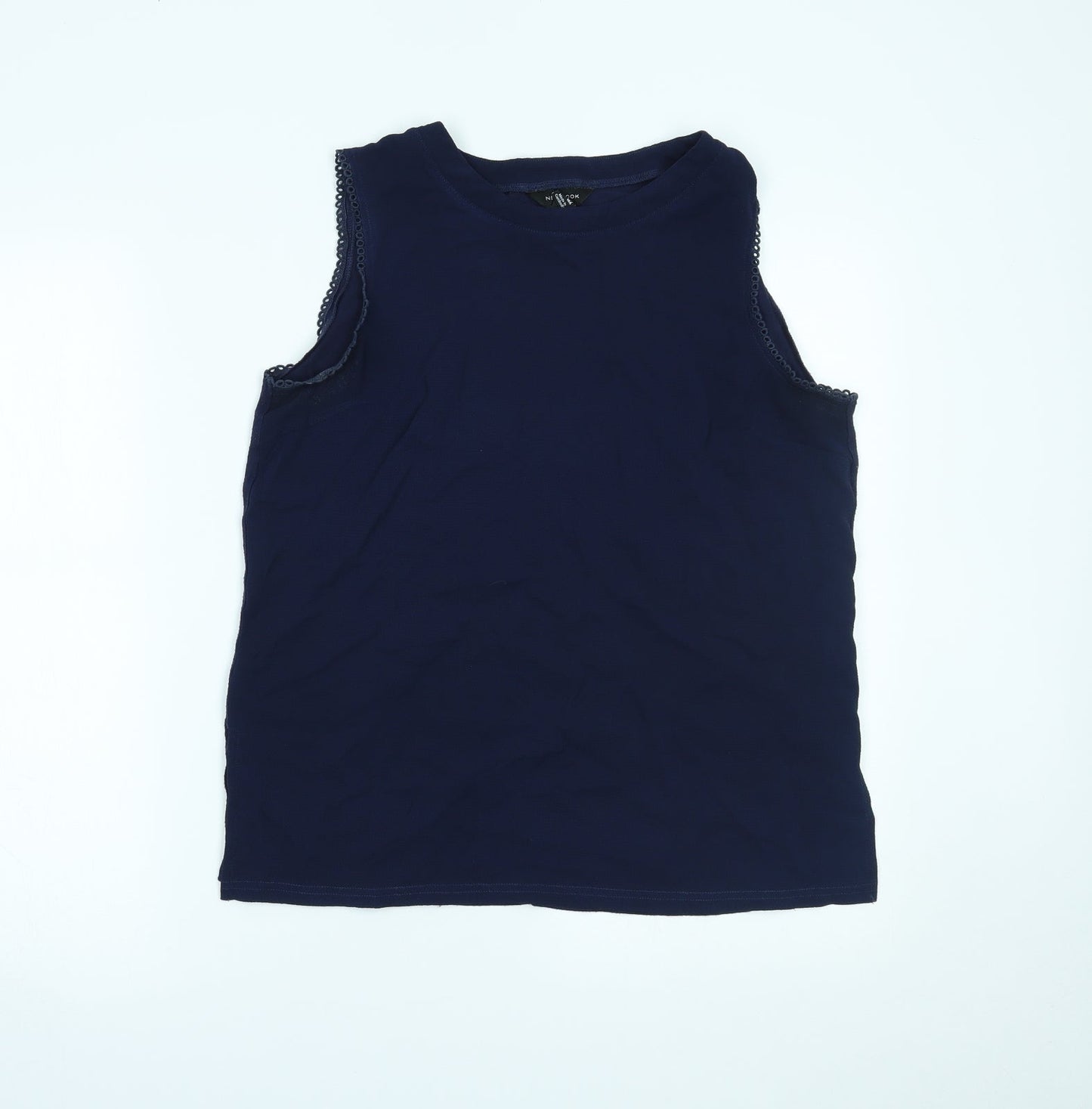Womens UK Size 14 New Look Blue Basic Tank
