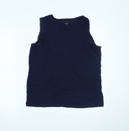 Womens UK Size 14 New Look Blue Basic Tank