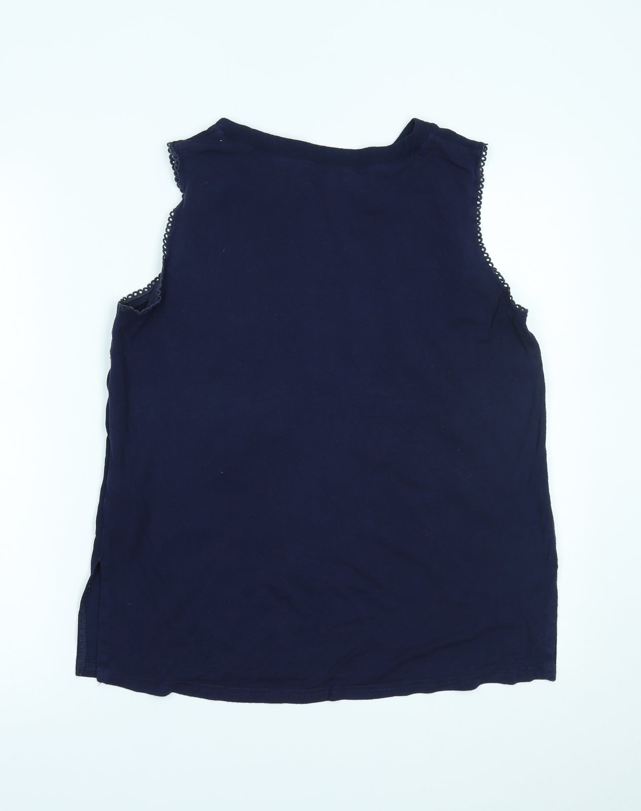 Womens UK Size 14 New Look Blue Basic Tank
