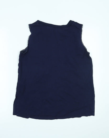 Womens UK Size 14 New Look Blue Basic Tank