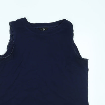 Womens UK Size 14 New Look Blue Basic Tank
