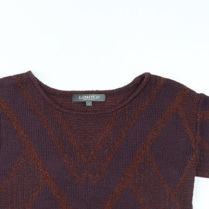 Womens UK Size L Limited collection Purple Basic T-Shirt