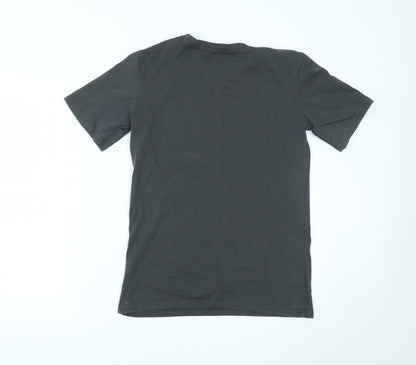 Womens UK Size M By Clara Grey Basic T-Shirt