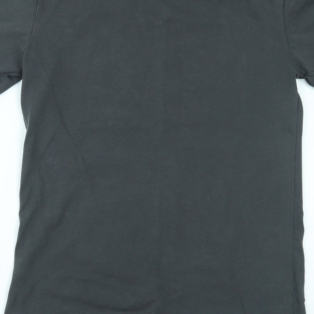 Womens UK Size M By Clara Grey Basic T-Shirt