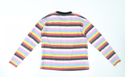Womens UK Size 8 Daisy Street Multicoloured Basic T-Shirt