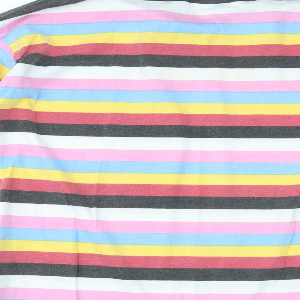 Womens UK Size 8 Daisy Street Multicoloured Basic T-Shirt
