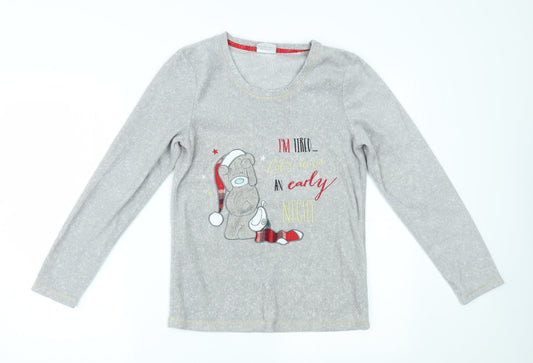 TU Womens Grey   Top Pyjama Top Size 8