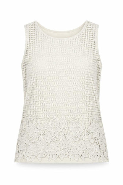 Womens UK Size 12 Roman Beige Basic Tank