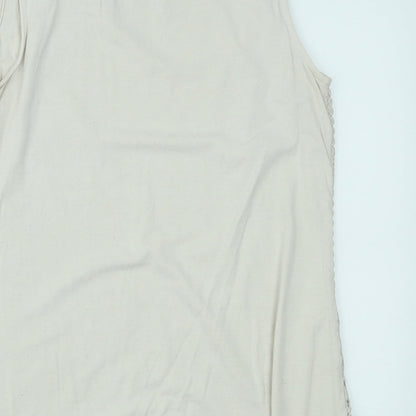 Womens UK Size 12 Roman Beige Basic Tank