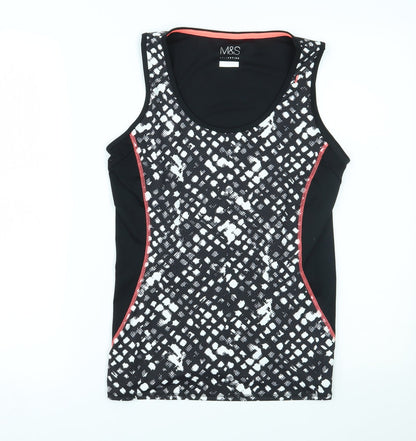 Womens UK Size 12 Marks and Spencer Black Basic Tank