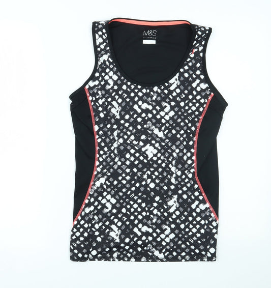 Womens UK Size 12 Marks and Spencer Black Basic Tank