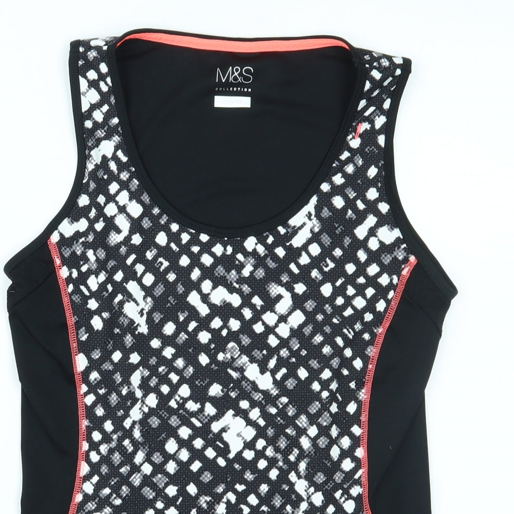 Womens UK Size 12 Marks and Spencer Black Basic Tank
