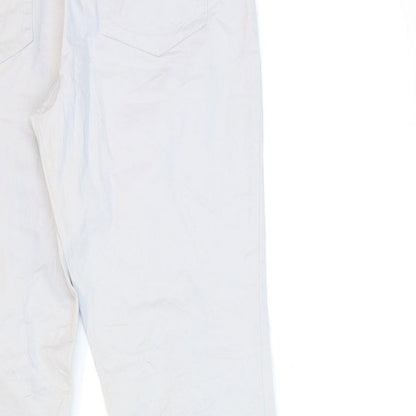 Womens UK Size 12 Up Fashion Regular Fit Chino Grey Trousers