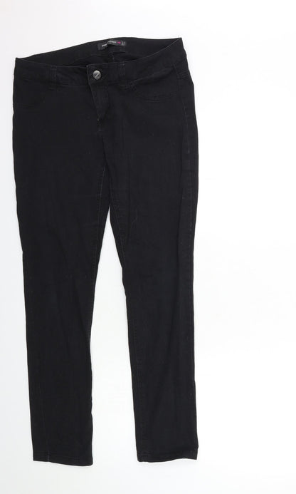 Fishbone Womens Black  Denim Skinny Jeans Size L L29 in