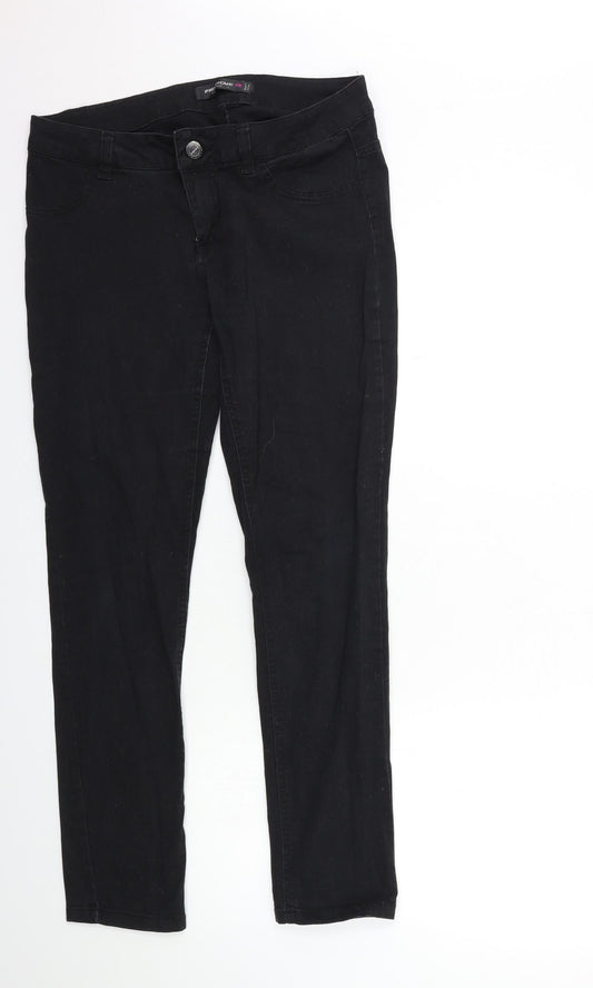 Fishbone Womens Black  Denim Skinny Jeans Size L L29 in