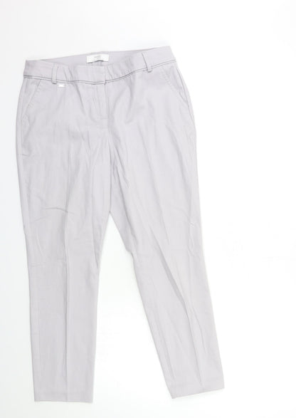 Womens UK Size 12 Wallis Regular Fit  Grey Trousers