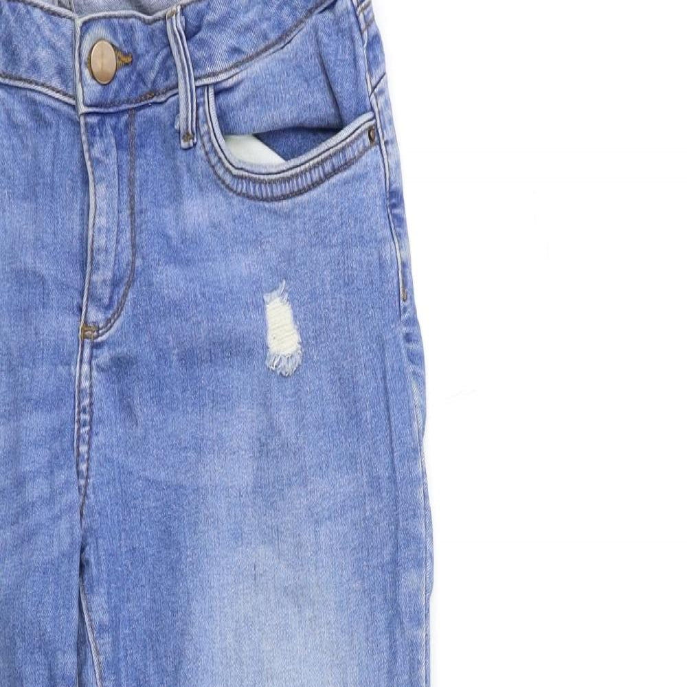 Denim & Co. Womens Blue  Denim Skinny Jeans Size 10 L27 in