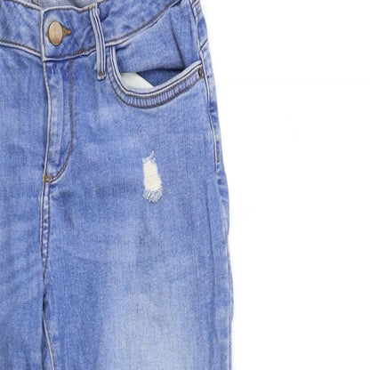 Denim & Co. Womens Blue  Denim Skinny Jeans Size 10 L27 in