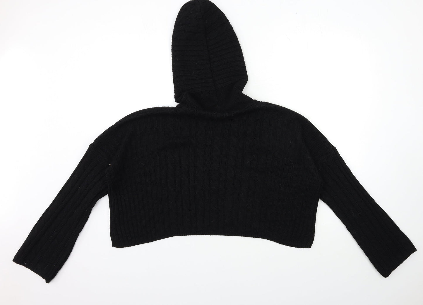 Womens UK Size M PRETTYLITTLETHING Black Pullover Jumper