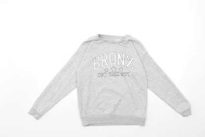 Primark Girls Grey   Pullover Sweatshirt Size 10 Years  - nyc