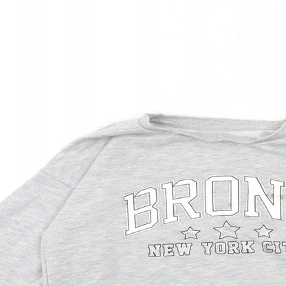 Primark Girls Grey   Pullover Sweatshirt Size 10 Years  - nyc