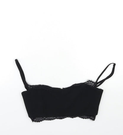 Womens UK Size 6 Missguided Black Basic Tank