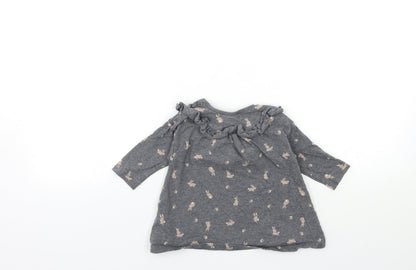 NEXT Baby Grey   Basic T-Shirt Size 3-6 Months