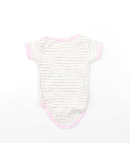 Bee Bo Baby White Striped  Babygrow One-Piece Size 3-6 Months