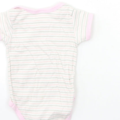 Bee Bo Baby White Striped  Babygrow One-Piece Size 3-6 Months