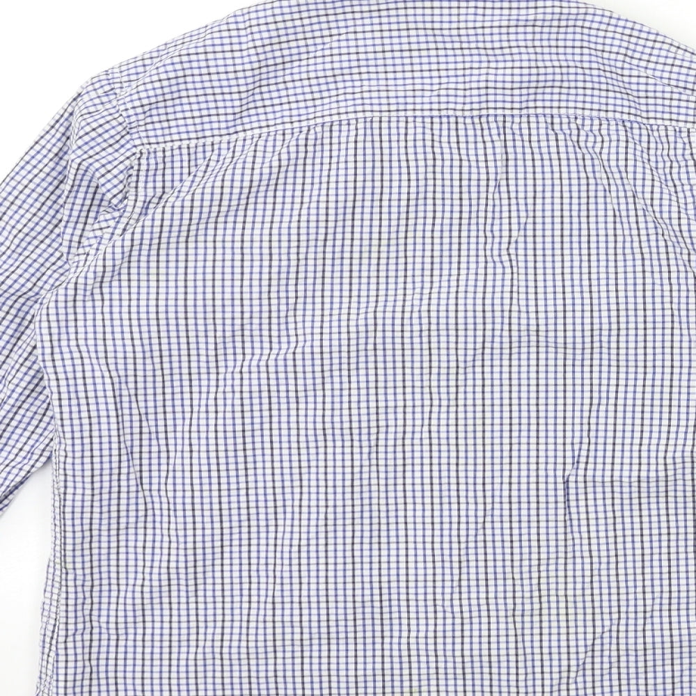 Mens UK Size S HOUSE CLTH Blue  Button-Up Long Sleeve Casual Shirt