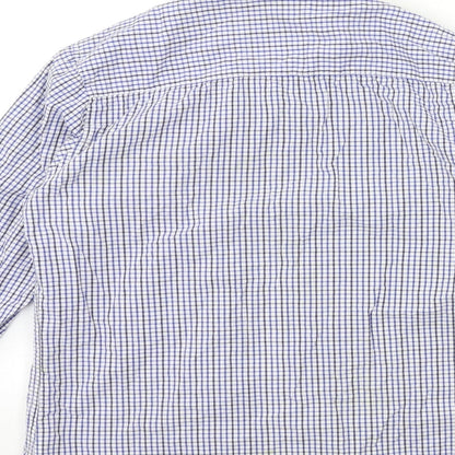 Mens UK Size S HOUSE CLTH Blue  Button-Up Long Sleeve Casual Shirt