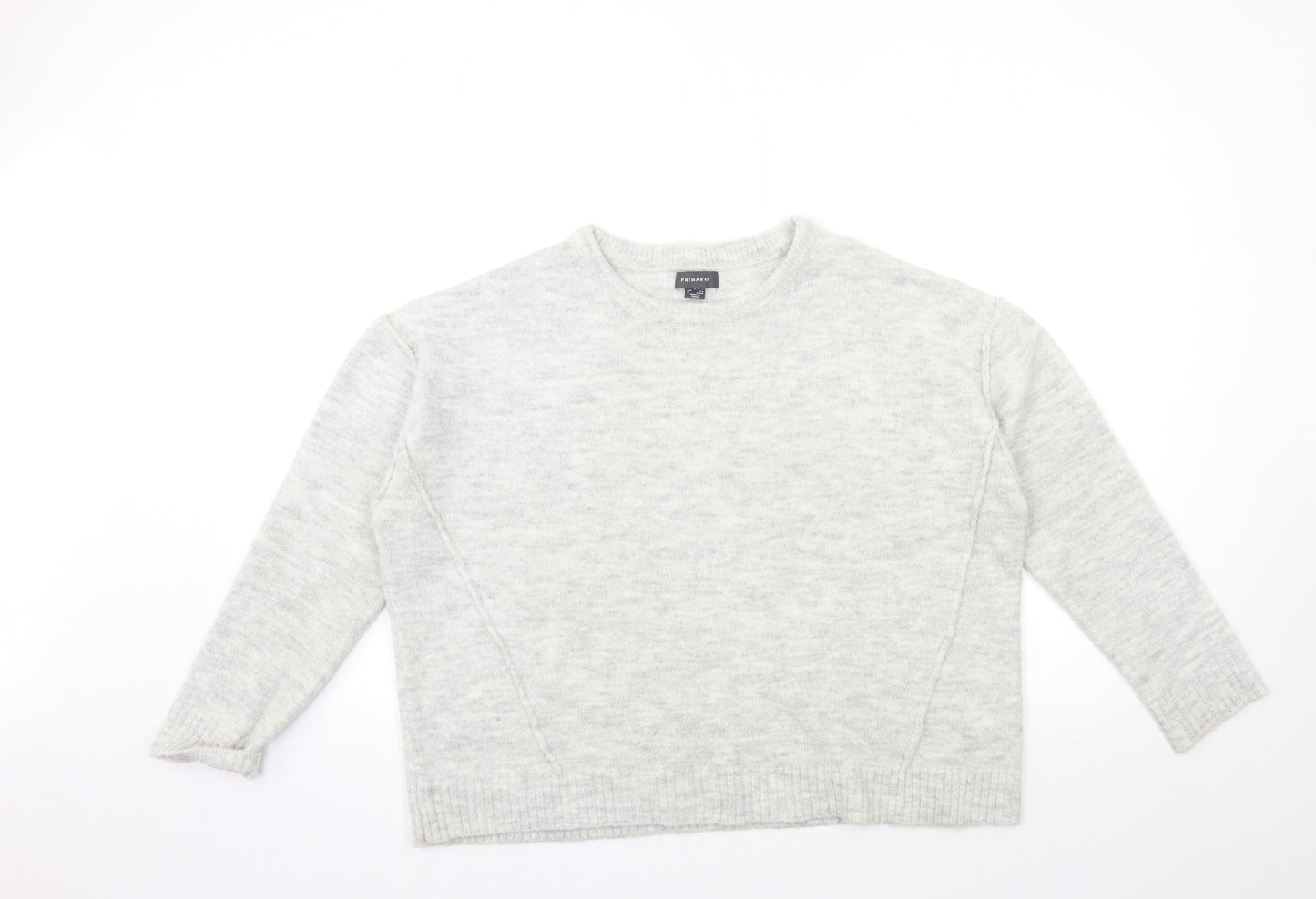 Primark Womens Grey  Knit Pullover Jumper Size S
