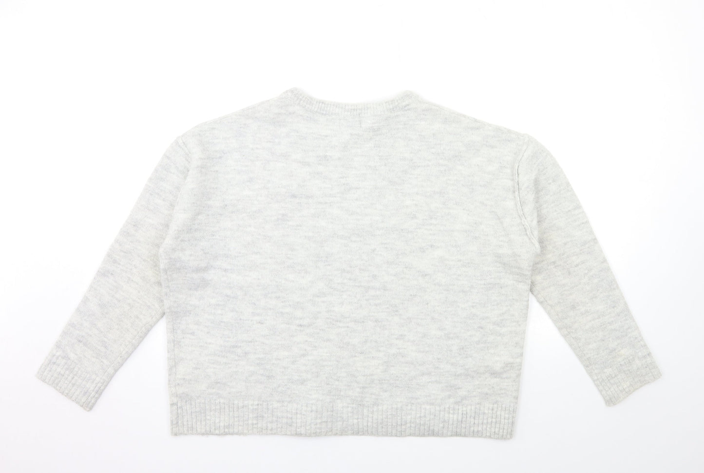 Primark Womens Grey  Knit Pullover Jumper Size S