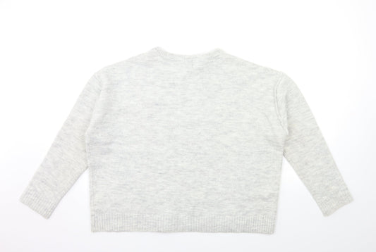 Primark Womens Grey  Knit Pullover Jumper Size S