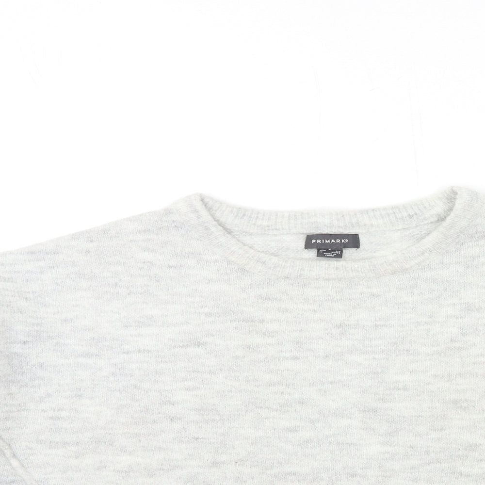 Primark Womens Grey  Knit Pullover Jumper Size S